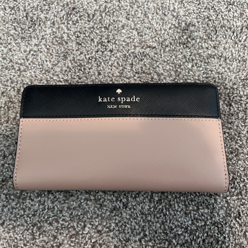Kate Spade wallet black and tan